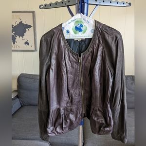 Hinge Leather/Suede Jacket
